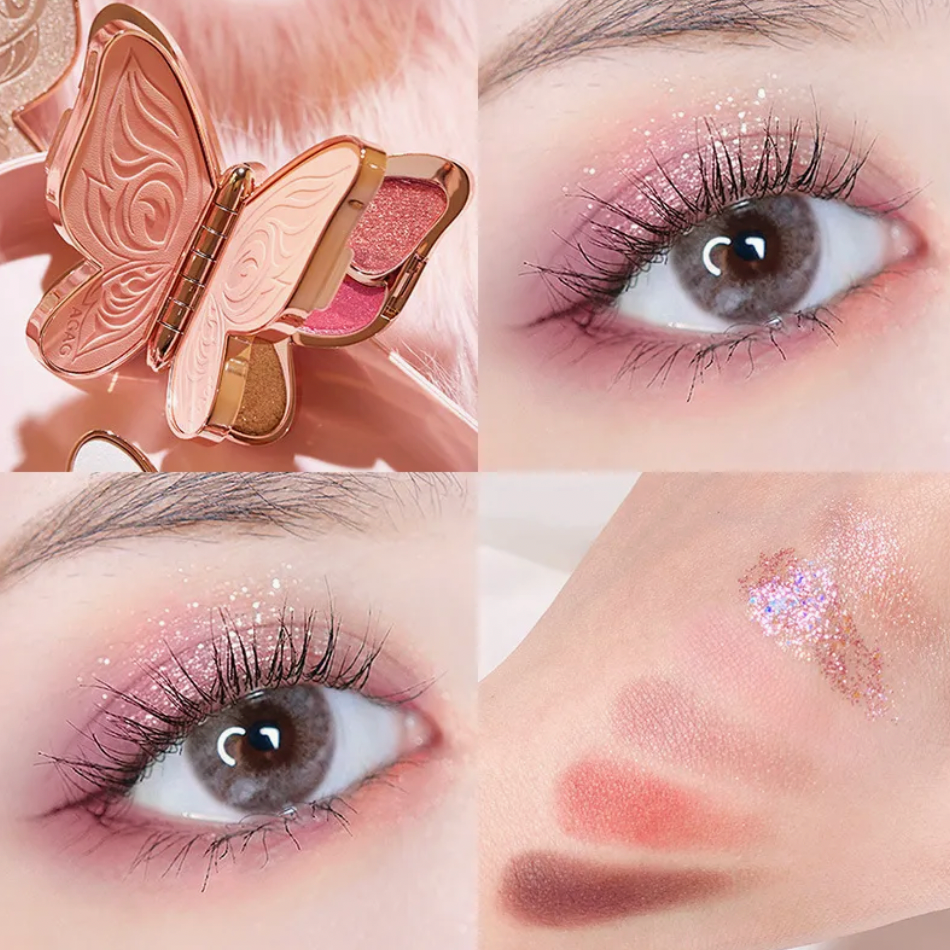 6-Color Pearl & Glitter Eyeshadow Palette