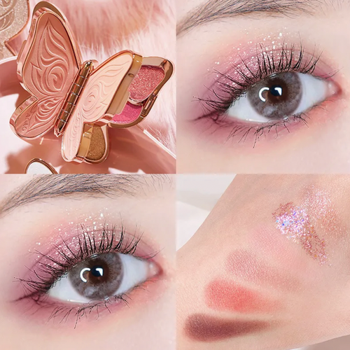6-Color Pearl & Glitter Eyeshadow Palette