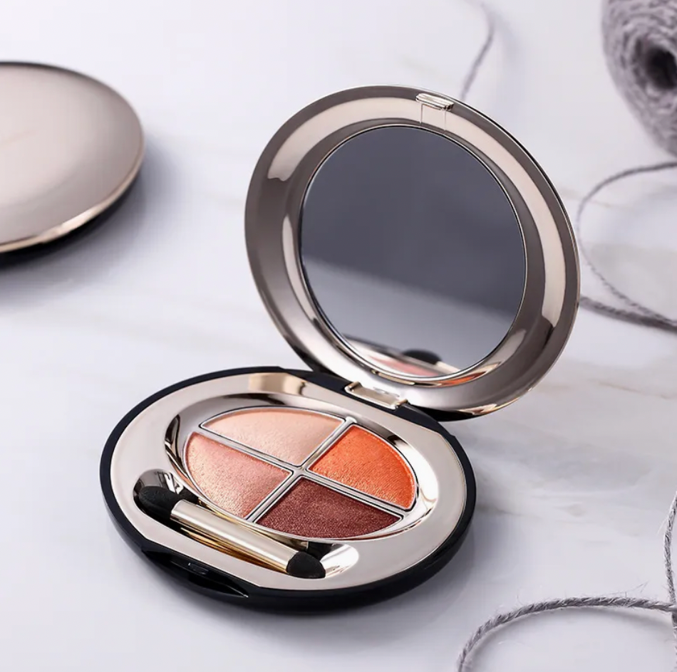 4-Color Glitter & Pearl Eyeshadow Palette